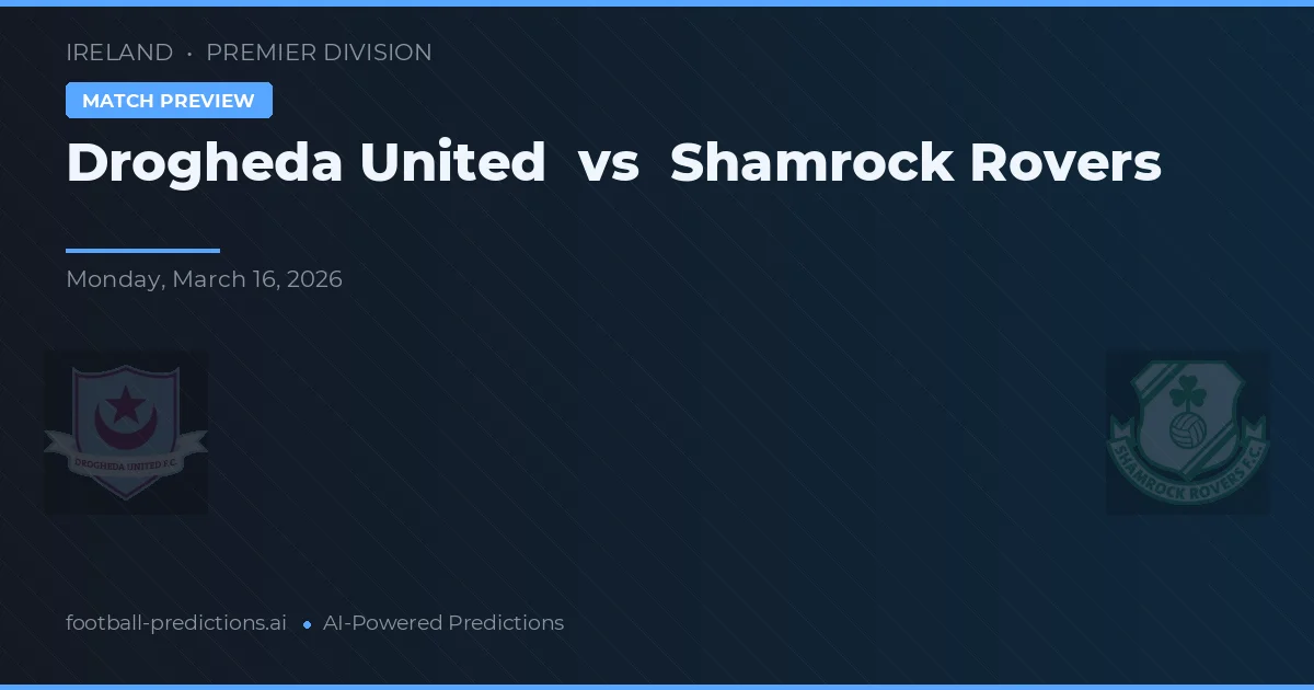 Drogheda United vs Shamrock Rovers — pronostic și avancronică meci