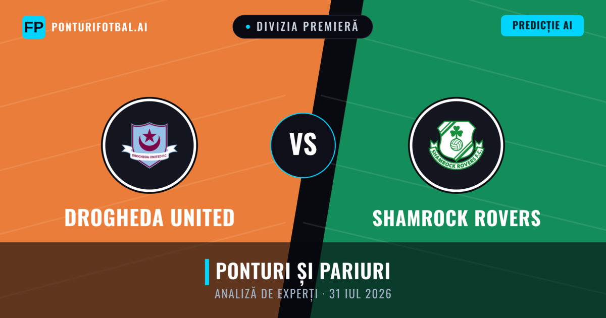 Drogheda United vs Shamrock Rovers — pronostic și avancronică meci