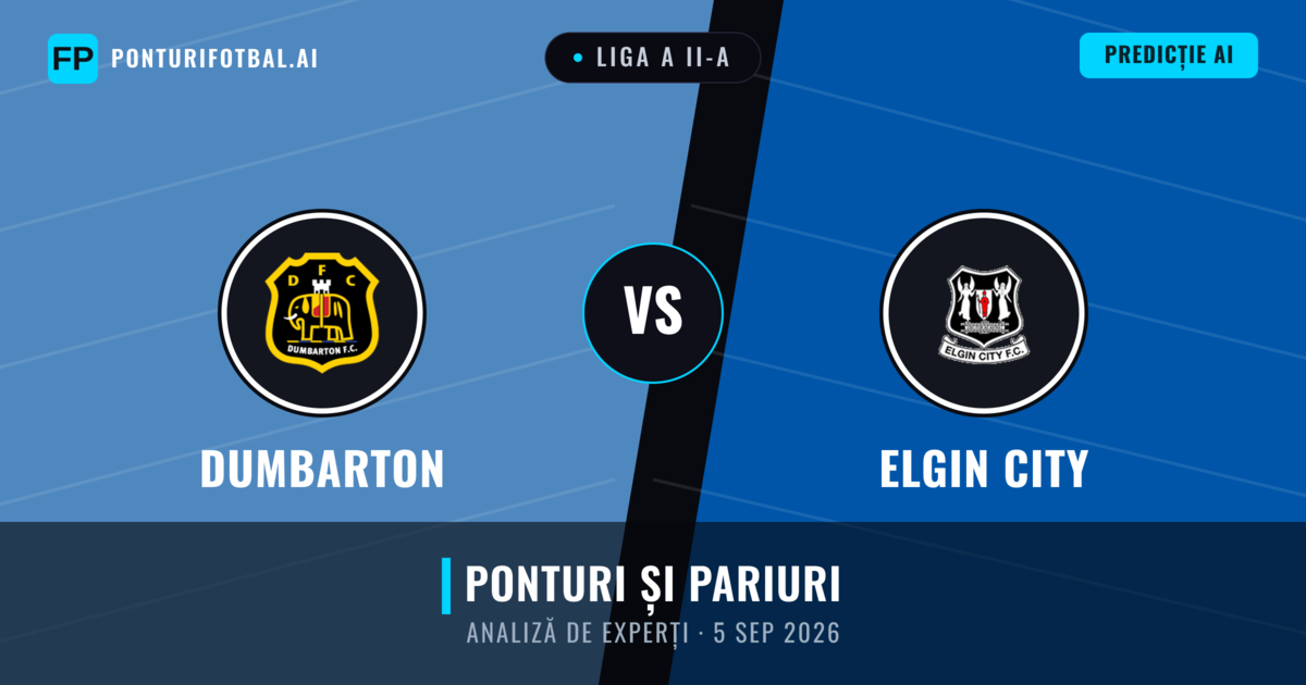 Dumbarton vs Elgin City — pronostic și avancronică meci