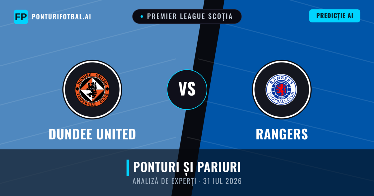 Dundee United vs Rangers — pronostic și avancronică meci