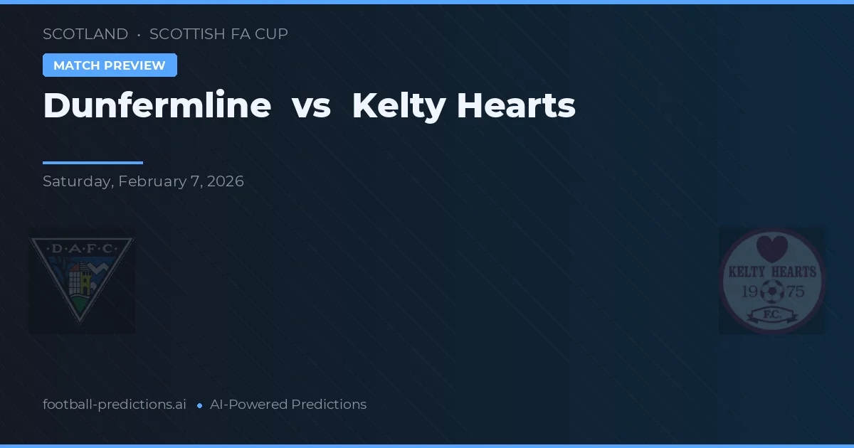 Dunfermline Athletic vs Kelty Hearts — pronostic și avancronică meci