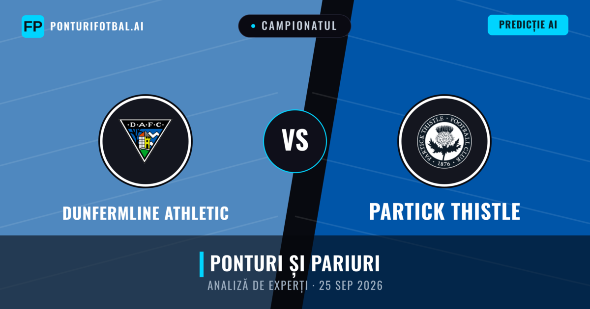 Dunfermline Athletic vs Partick Thistle — pronostic și avancronică meci
