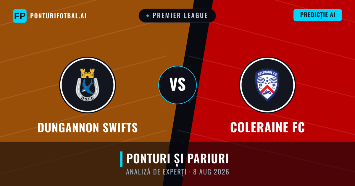 Dungannon Swifts vs Coleraine FC — pronostic și avancronică meci