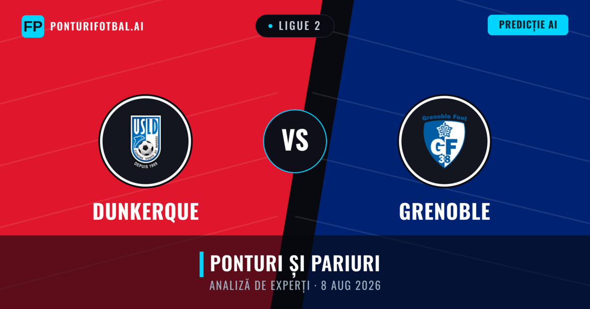 Dunkerque vs Grenoble — pronostic și avancronică meci