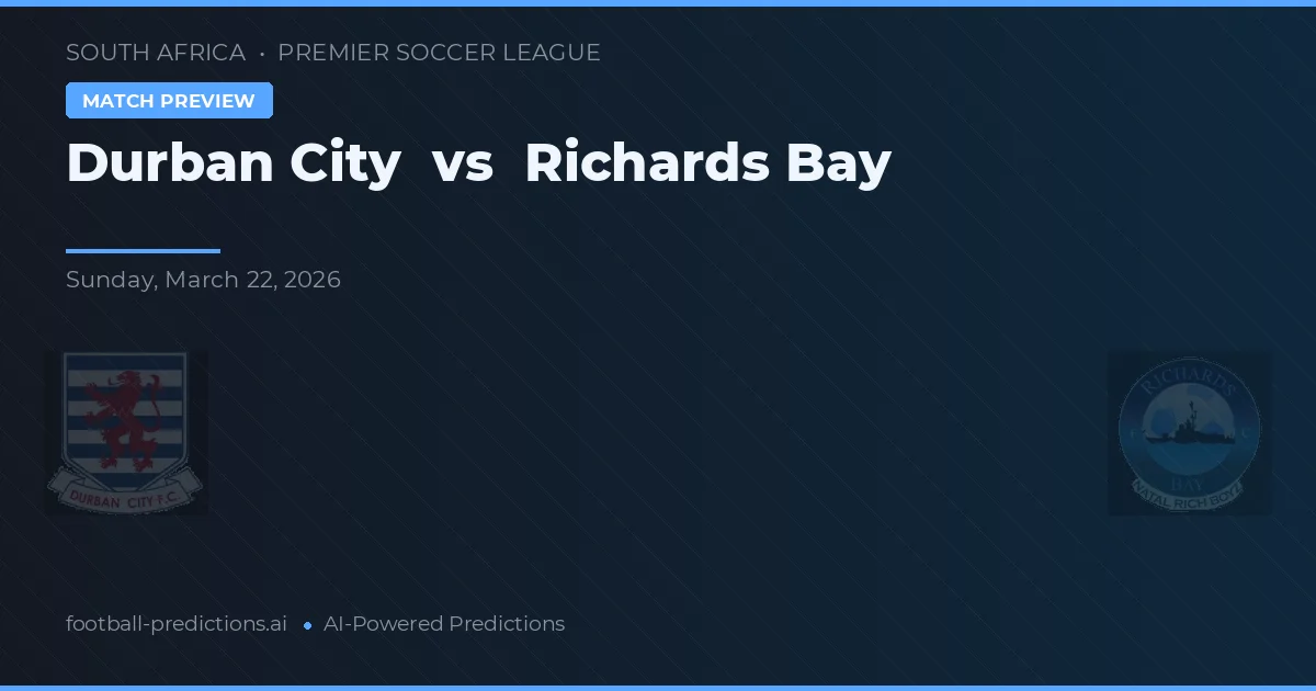 Yalova Yeşilovaspor vs Richards Bay — pronostic și avancronică meci