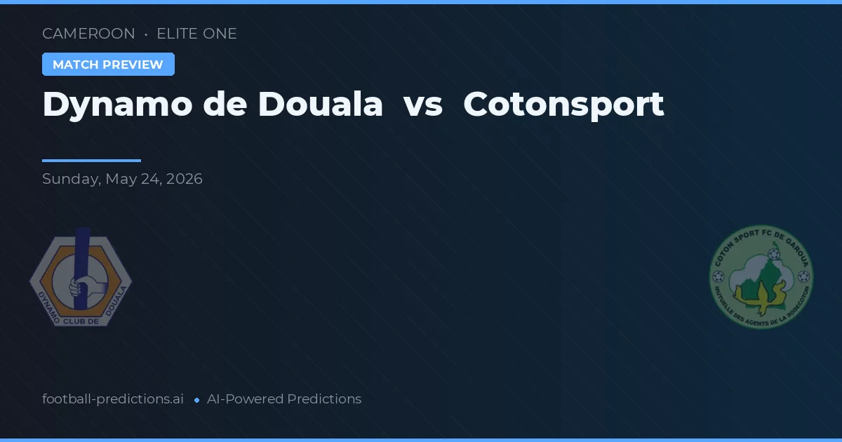 Dynamo din Douala vs Cotonsport — pronostic și avancronică meci