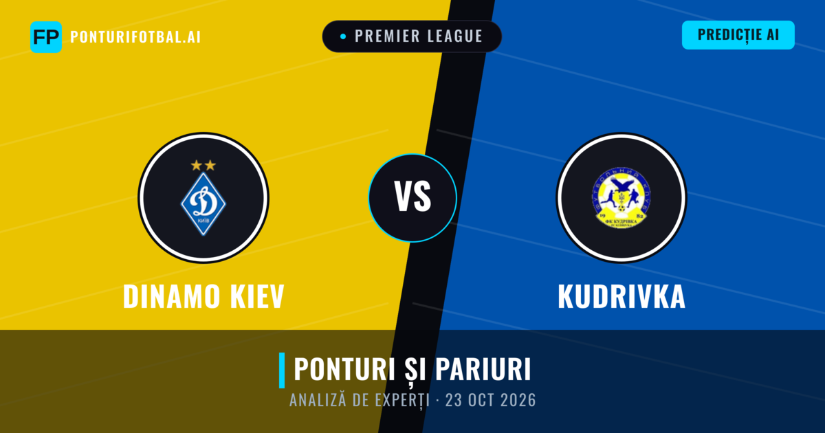 Dinamo Kiev vs Kudrivka — pronostic și avancronică meci