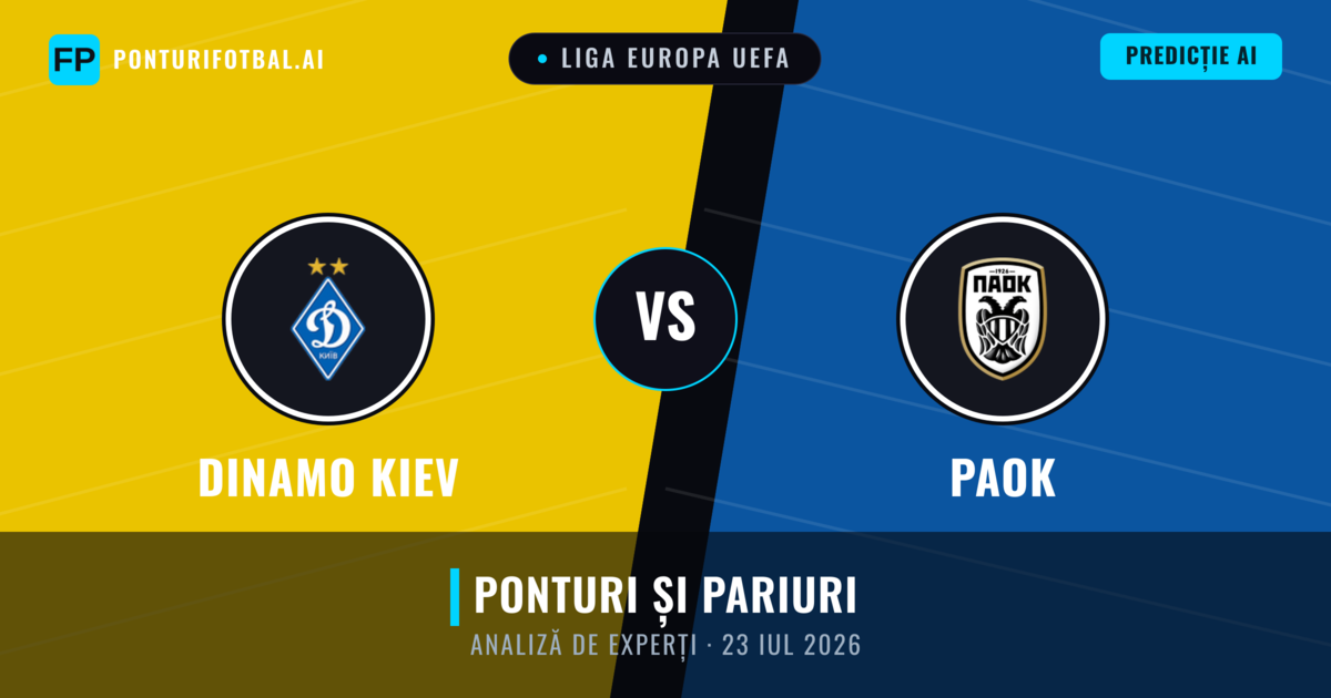 Dinamo Kiev vs PAOK — pronostic și avancronică meci