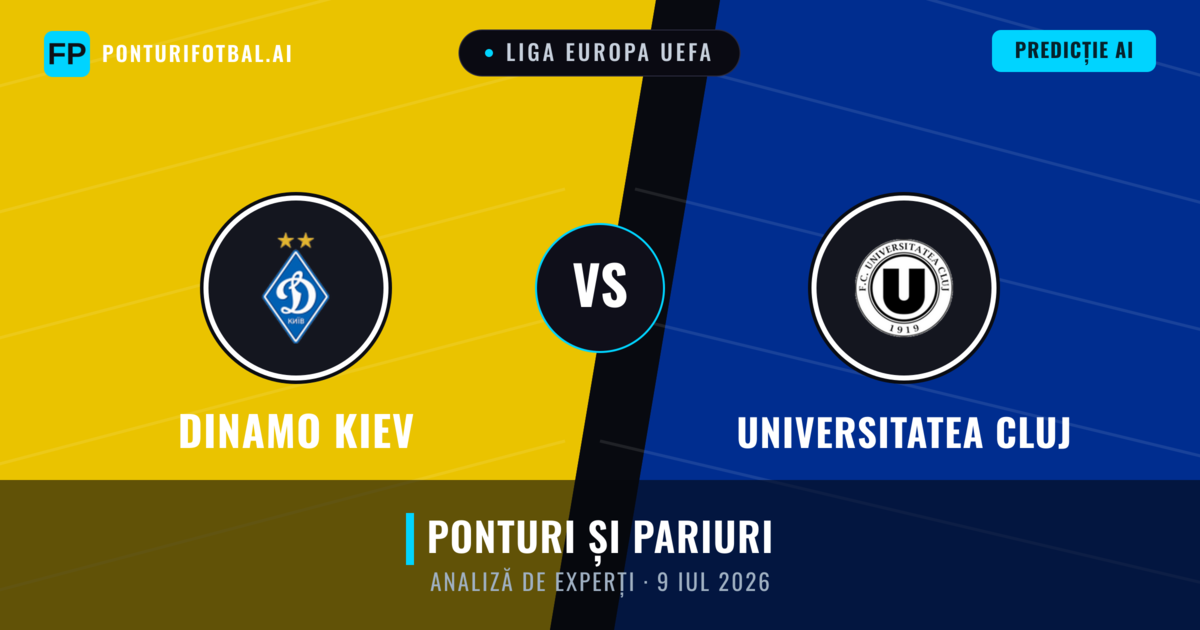 Dinamo Kiev vs Universitatea Cluj — pronostic și avancronică meci