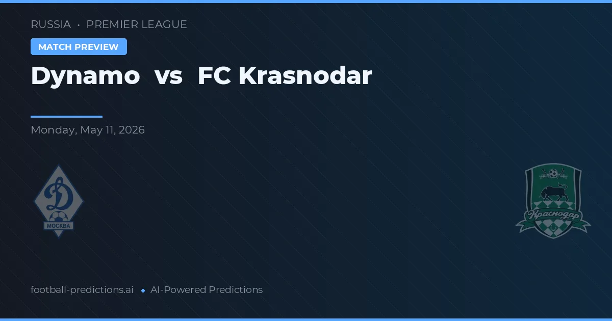 Dynamo vs FC Krasnodar — pronostic și avancronică meci