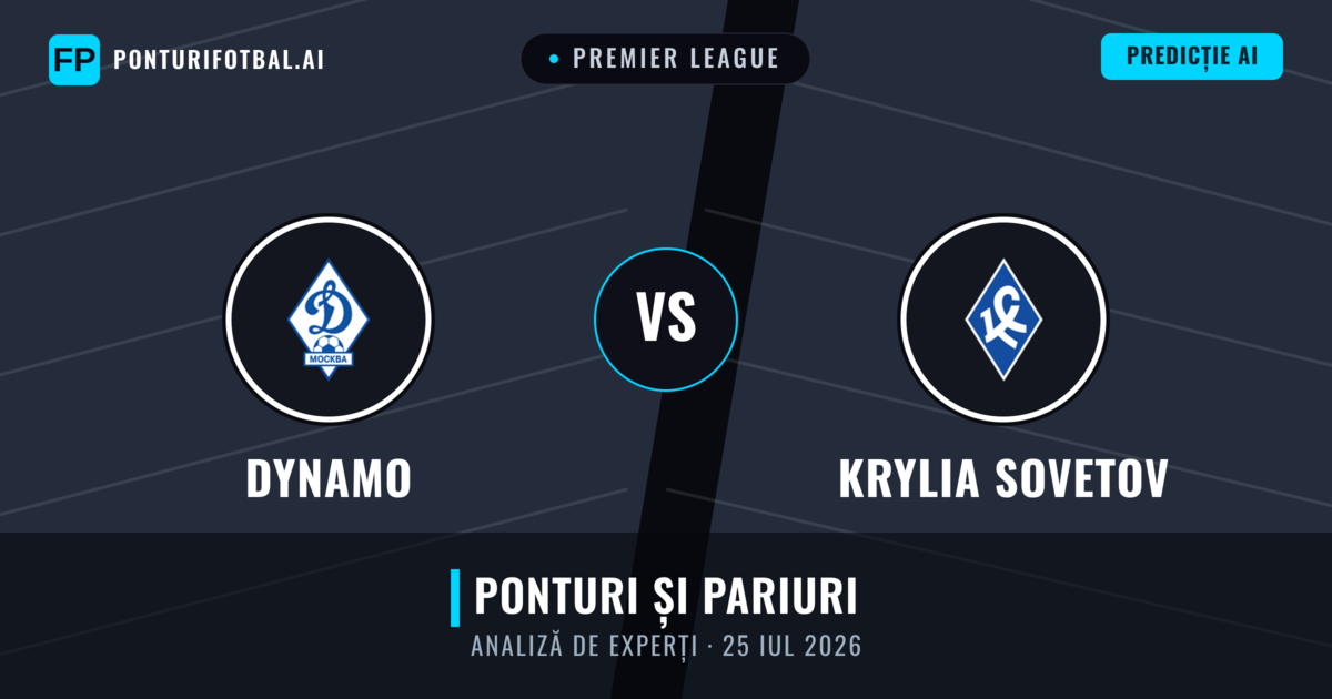 Dynamo vs Krylia Sovetov — pronostic și avancronică meci