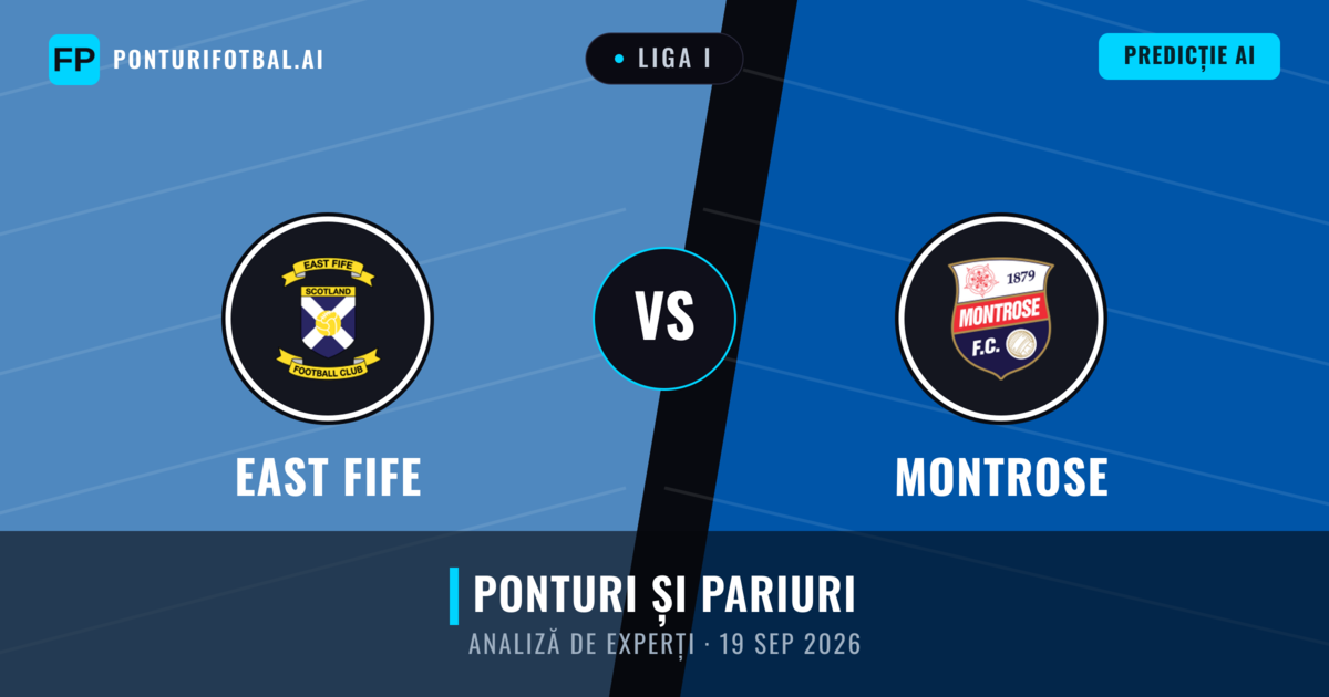 East Fife vs Montrose — pronostic și avancronică meci