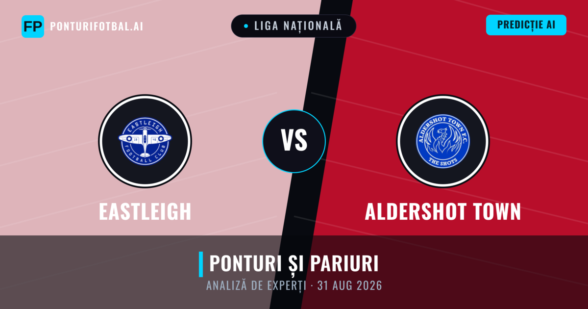 Eastleigh vs Aldershot Town — pronostic și avancronică meci