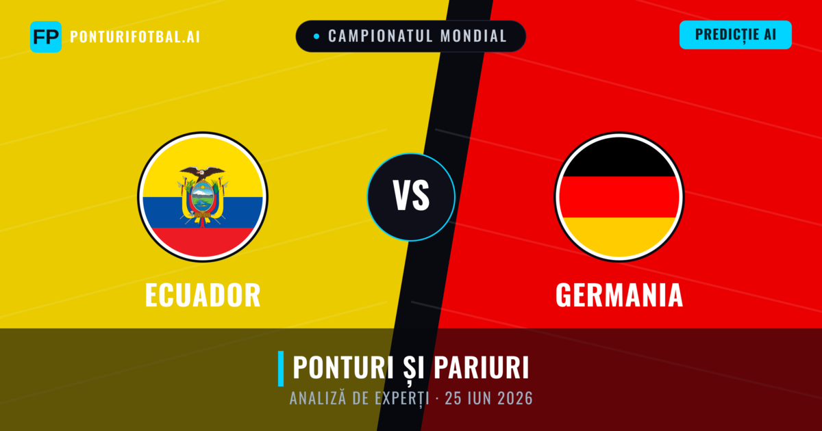 Ecuador vs Germania — pronostic și avancronică meci
