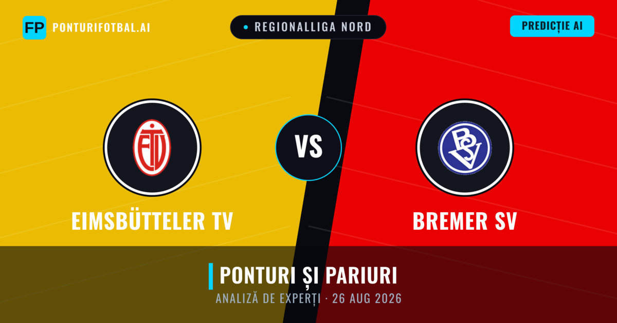 Eimsbütteler TV vs Bremer SV — pronostic și avancronică meci