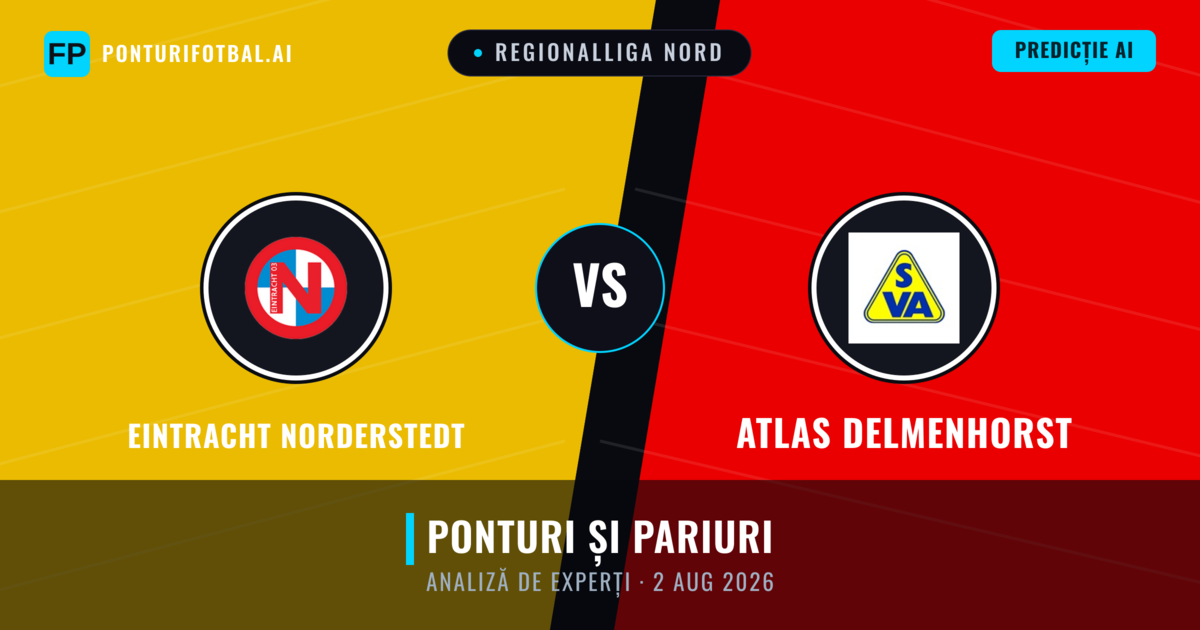 Eintracht Norderstedt vs Atlas Delmenhorst — pronostic și avancronică meci