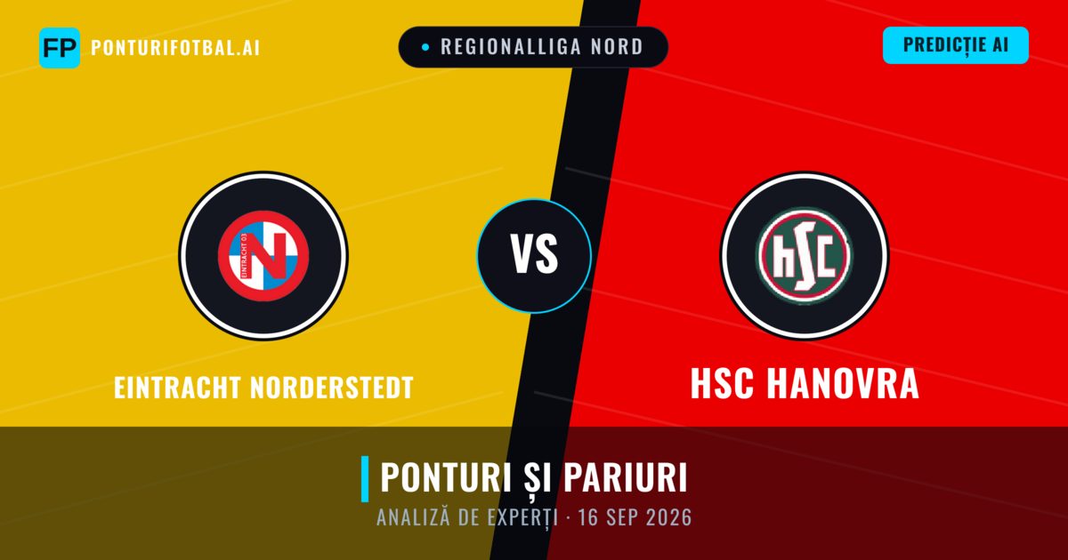 Eintracht Norderstedt vs HSC Hanovra — pronostic și avancronică meci