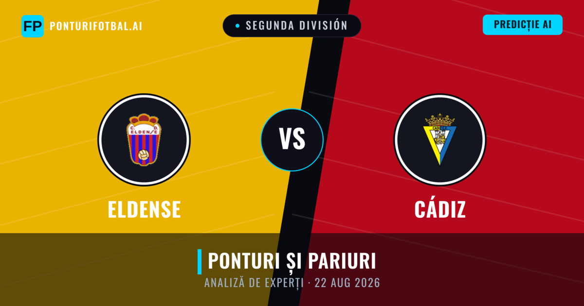 Eldense vs Cádiz — pronostic și avancronică meci