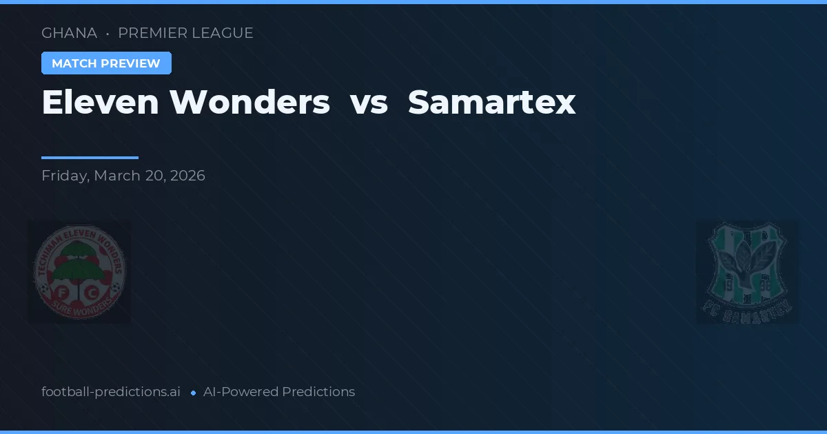Minunile unsprezece vs Samartex — pronostic și avancronică meci