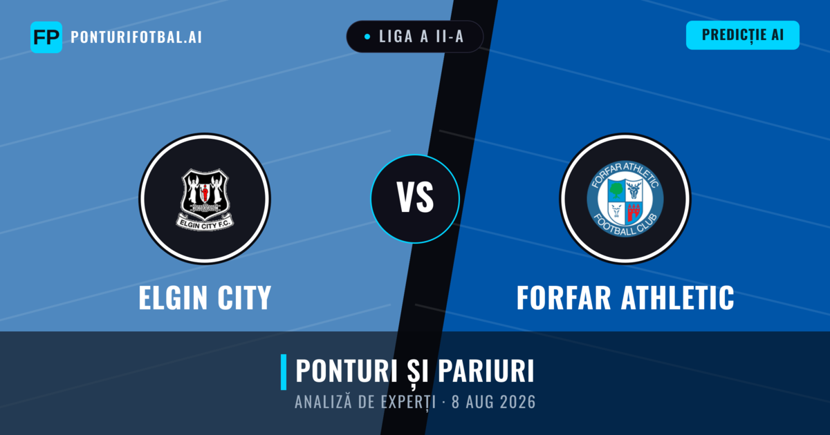 Elgin City vs Forfar Athletic — pronostic și avancronică meci