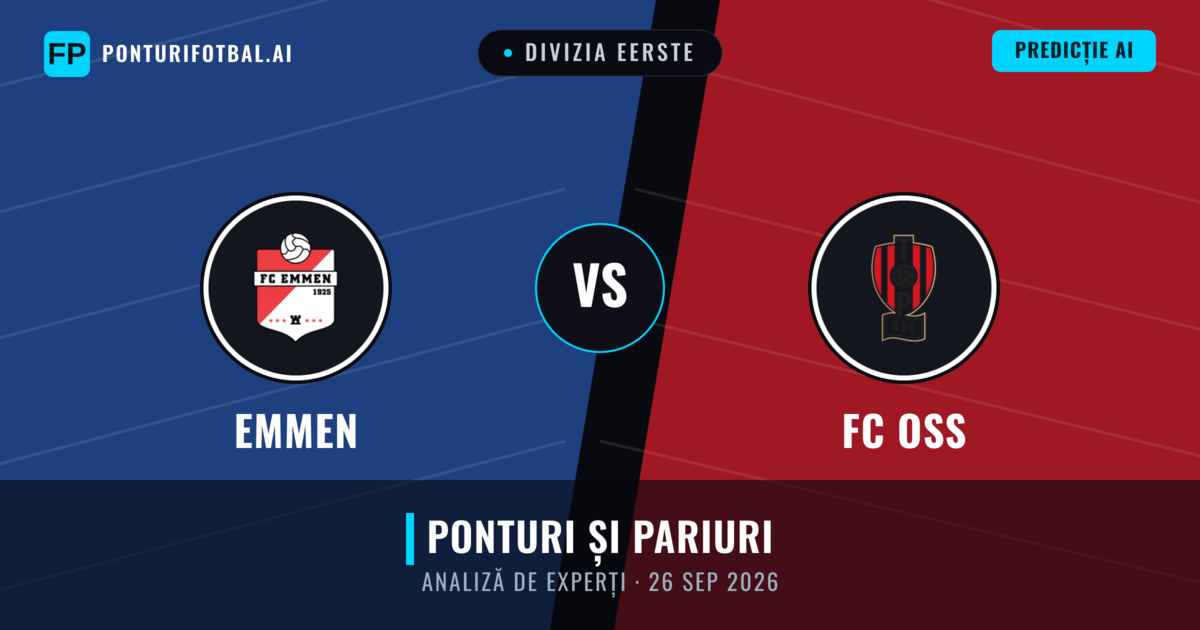 Emmen vs FC OSS — pronostic și avancronică meci