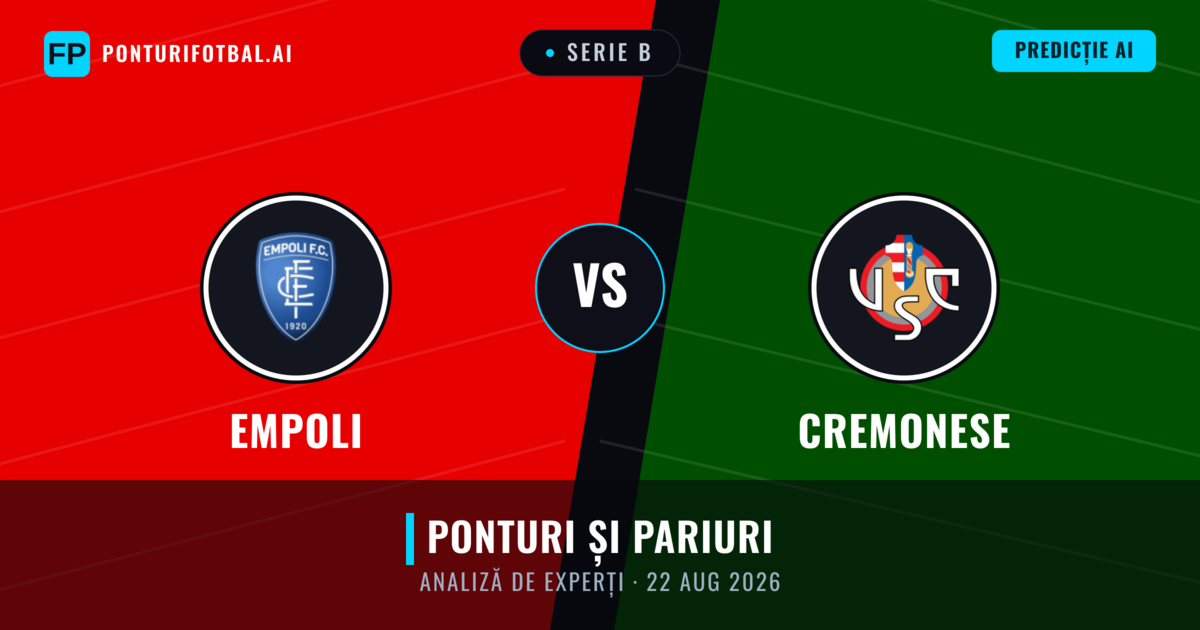Empoli vs Cremonese — pronostic și avancronică meci