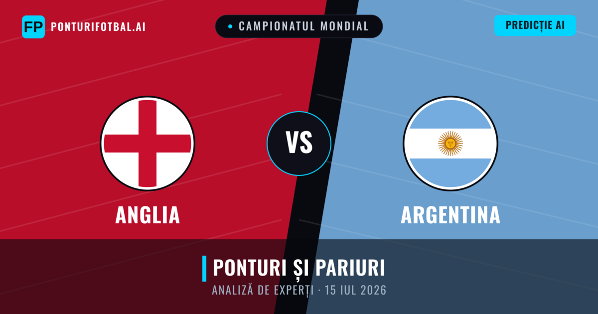 Anglia vs Argentina — pronostic și avancronică meci