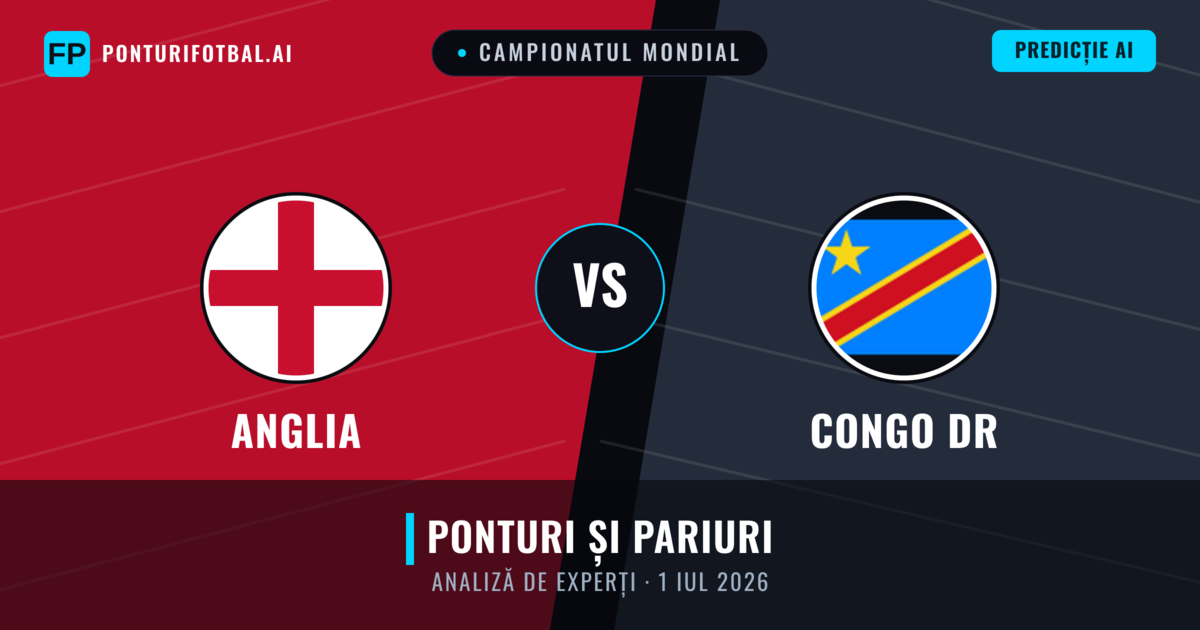 Anglia vs Congo DR — pronostic și avancronică meci