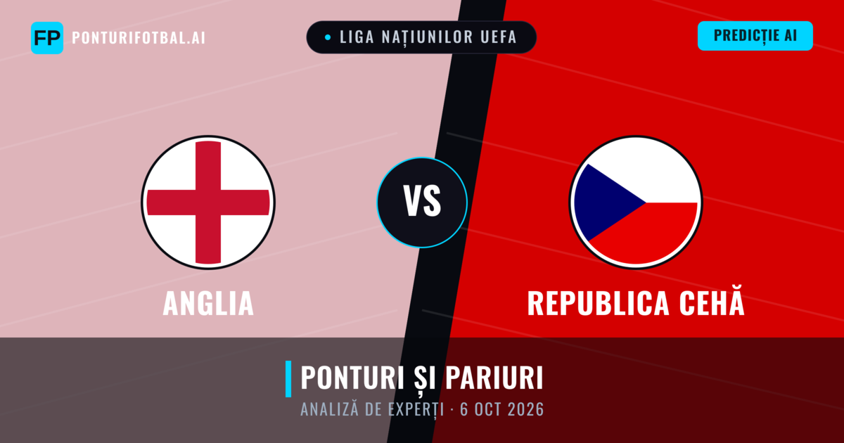 Anglia vs Republica Cehă — pronostic și avancronică meci