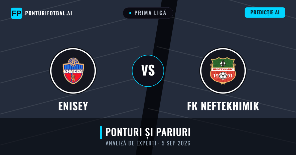 Enisey vs FK Neftekhimik — pronostic și avancronică meci