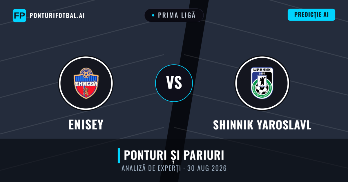 Enisey vs Shinnik Yaroslavl — pronostic și avancronică meci