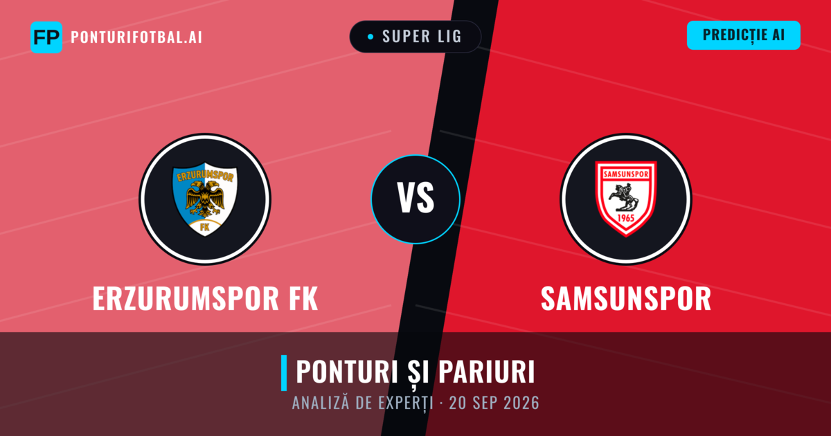 Erzurumspor FK vs Samsunspor — pronostic și avancronică meci