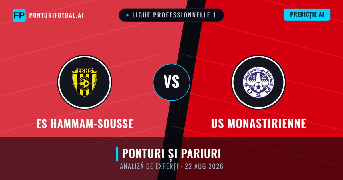 ES Hammam-Sousse vs US Monastirienne — pronostic și avancronică meci