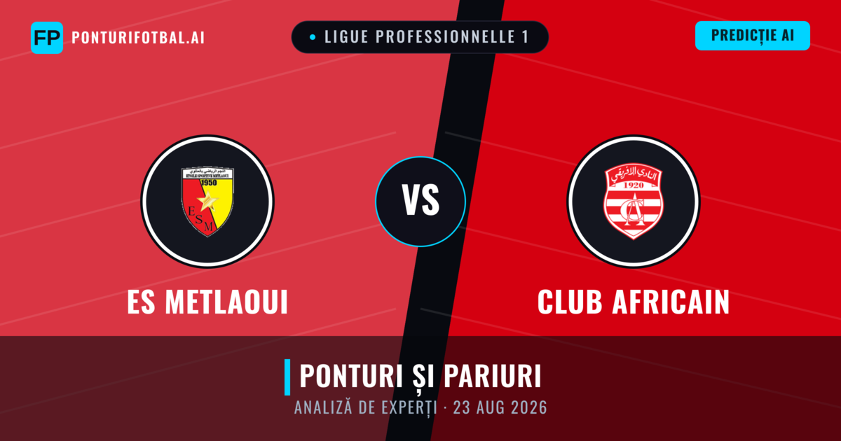 ES Metlaoui vs Club Africain — pronostic și avancronică meci