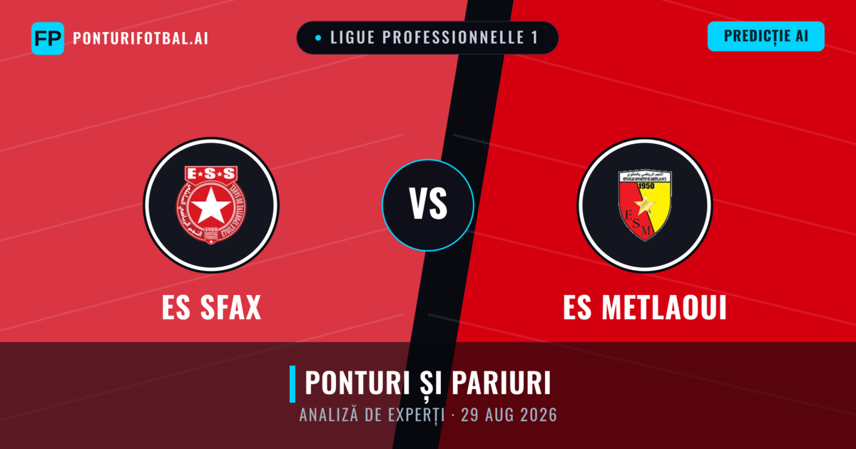 ES Sfax vs ES Metlaoui — pronostic și avancronică meci