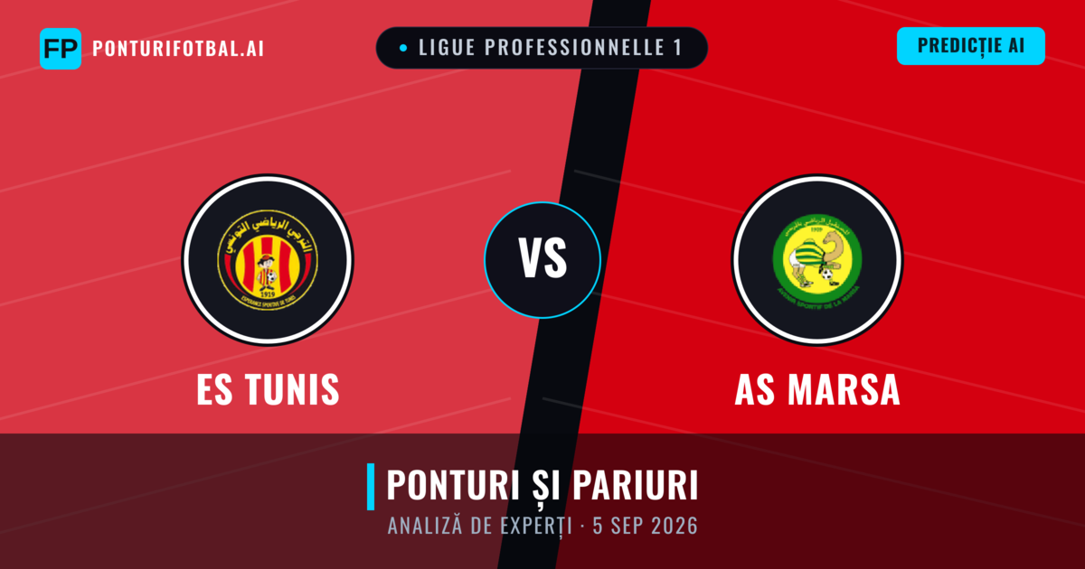 ES Tunis vs AS Marsa — pronostic și avancronică meci