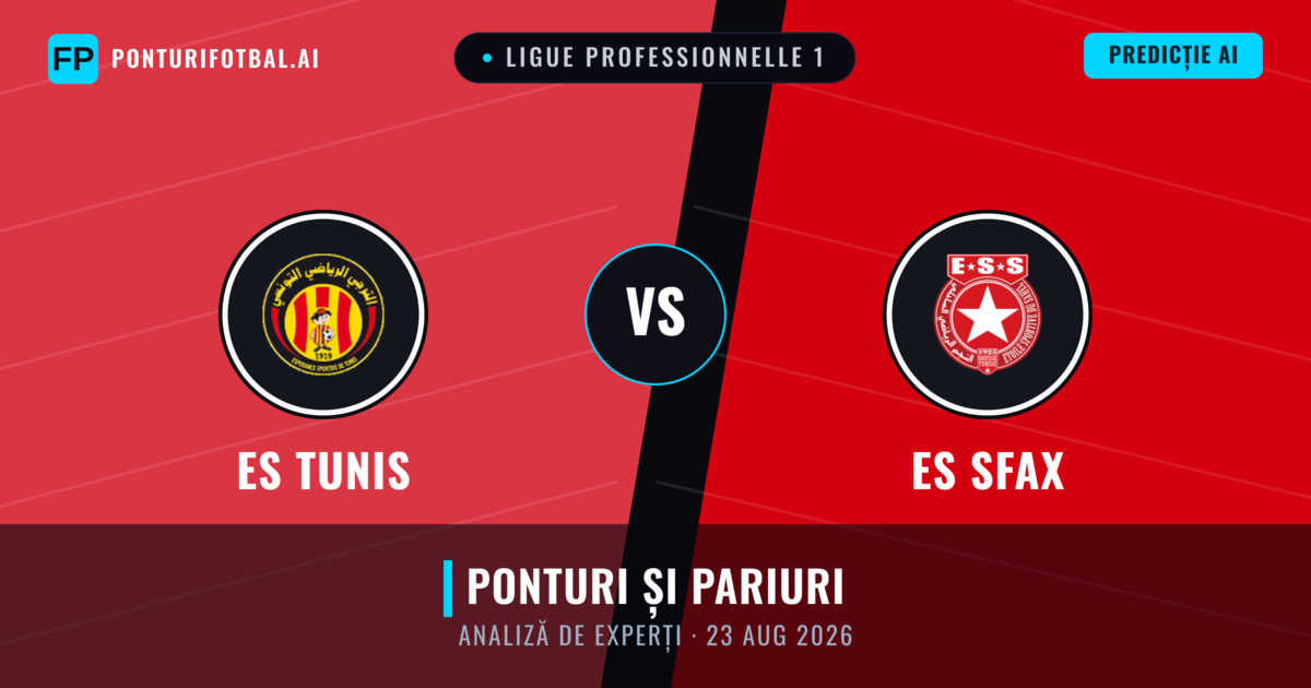 ES Tunis vs ES Sfax — pronostic și avancronică meci