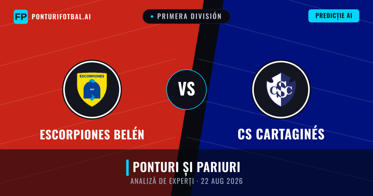 Escorpiones Belén vs CS Cartaginés — pronostic și avancronică meci