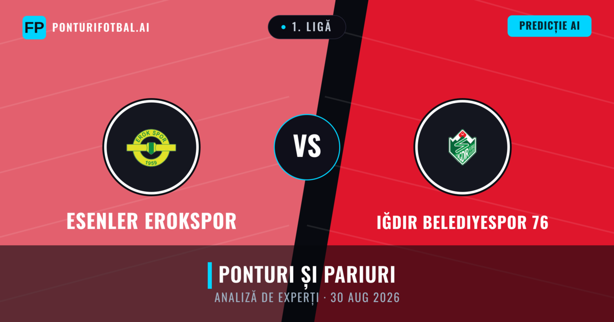 Esenler Erokspor vs Iğdır Belediyespor 76 — pronostic și avancronică meci