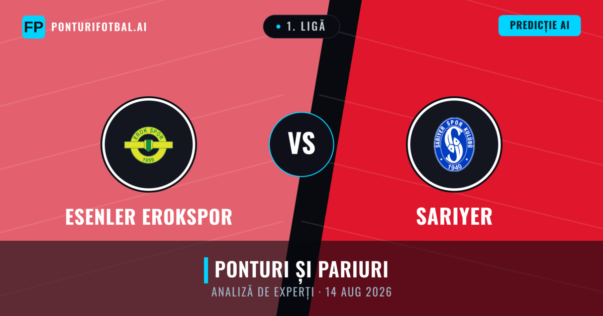 Esenler Erokspor vs Sarıyer — pronostic și avancronică meci