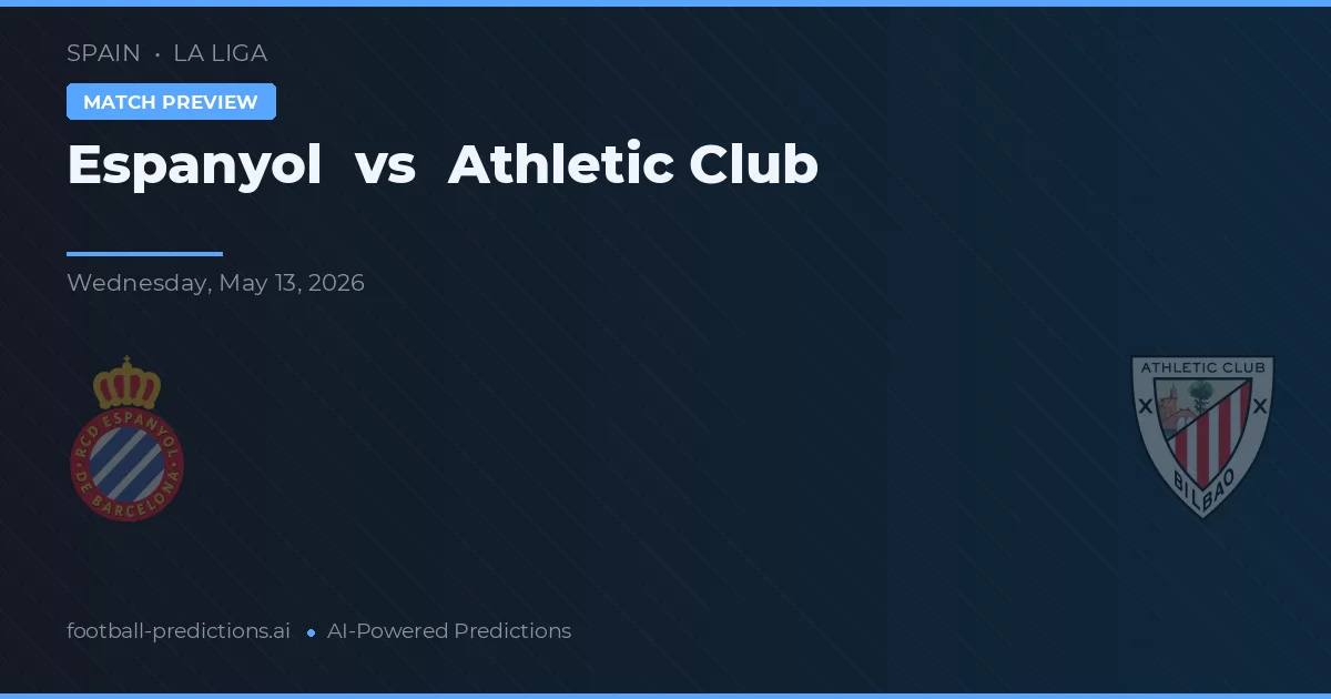 Espanyol vs Athletic Bilbao — pronostic și avancronică meci