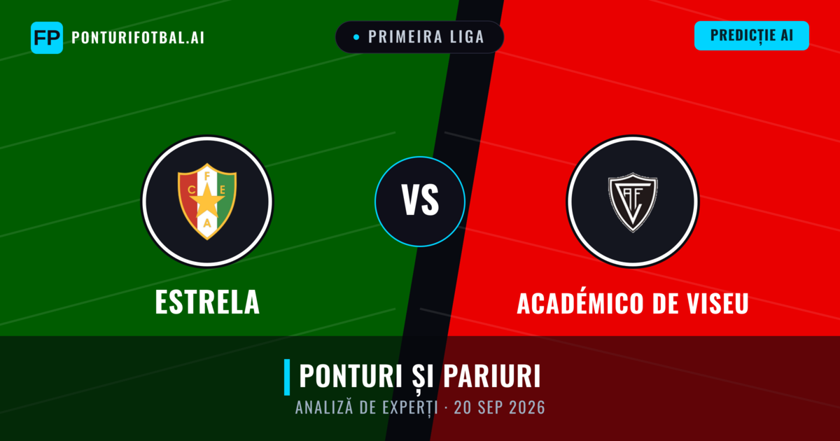 Estrela vs Académico de Viseu — pronostic și avancronică meci