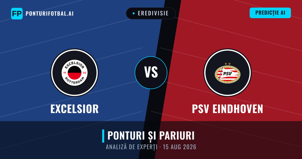 Excelsior vs PSV Eindhoven — pronostic și avancronică meci