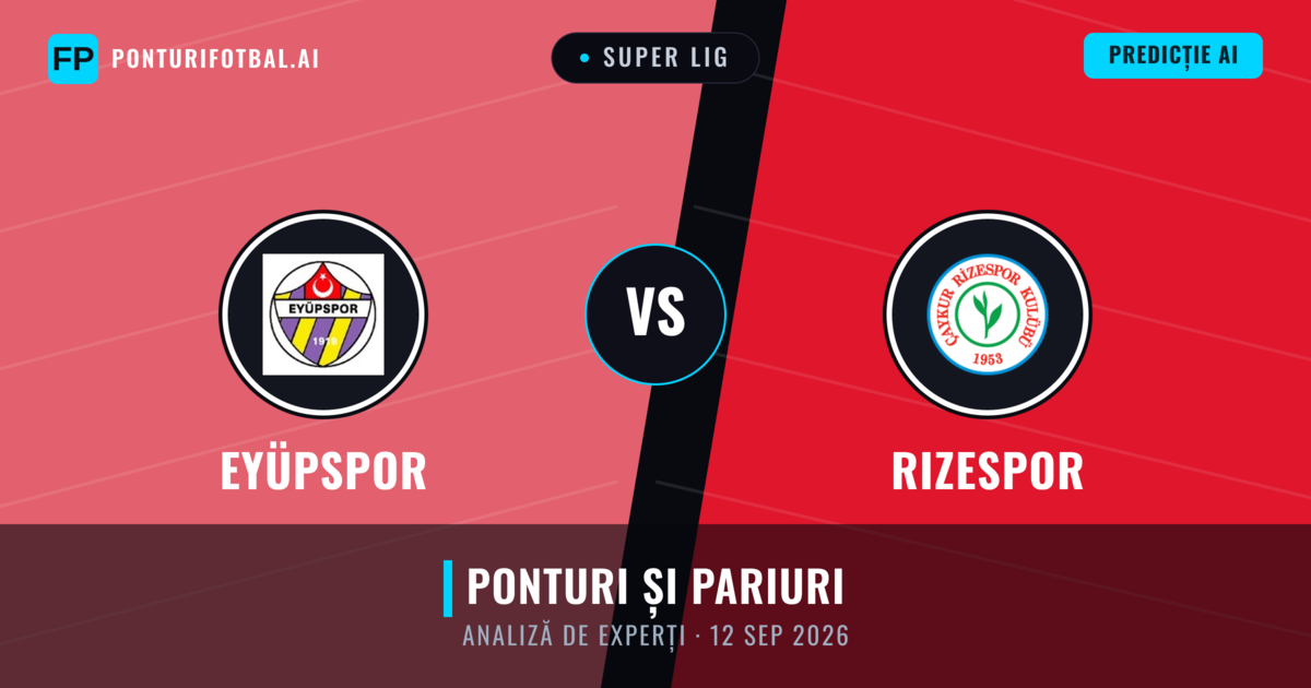 Eyüpspor vs Rizespor — pronostic și avancronică meci