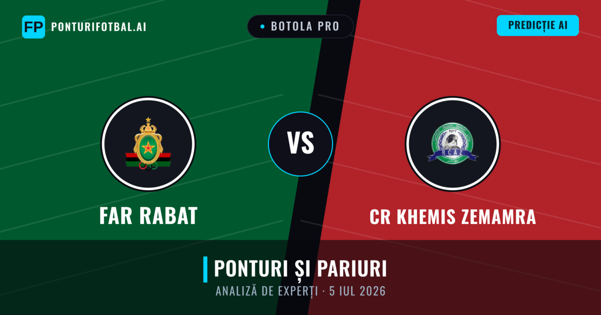 FAR Rabat vs CR Khemis Zemamra — pronostic și avancronică meci