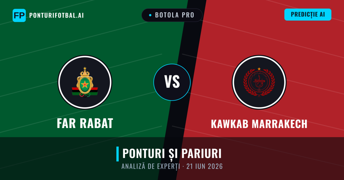 FAR Rabat vs Kawkab Marrakech — pronostic și avancronică meci