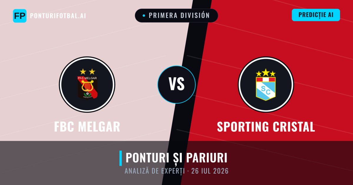 FBC Melgar vs Sporting Cristal — pronostic și avancronică meci