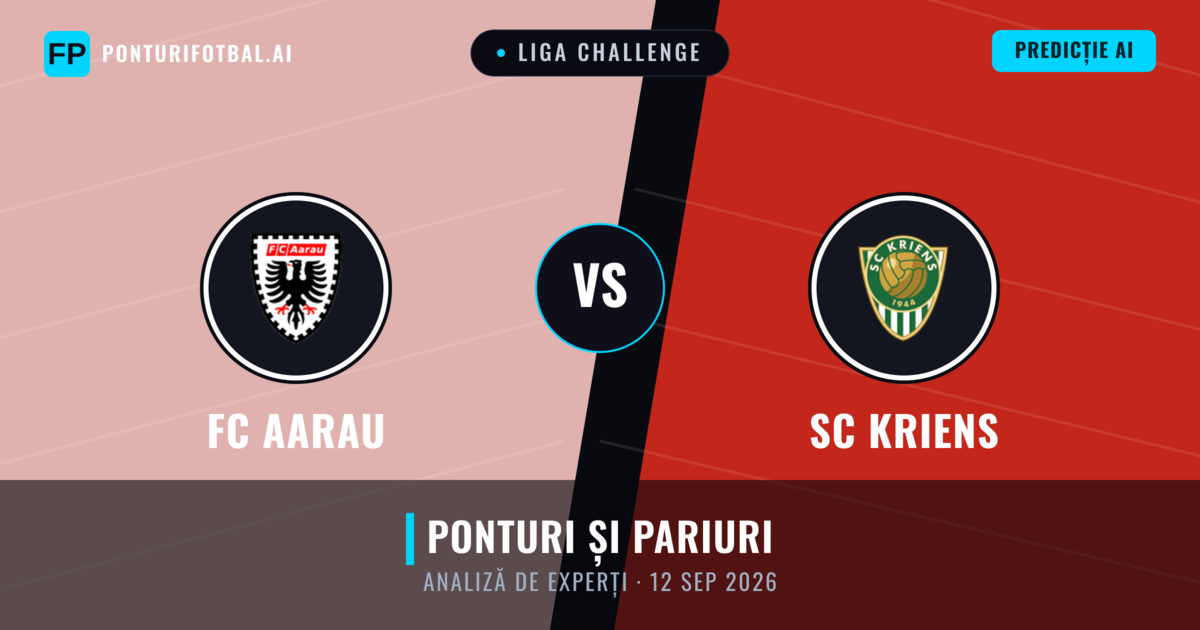 FC Aarau vs SC Kriens — pronostic și avancronică meci