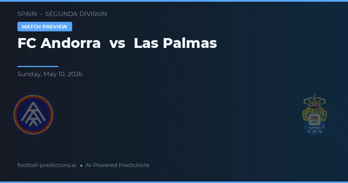 FC Andorra vs Las Palmas — pronostic și avancronică meci
