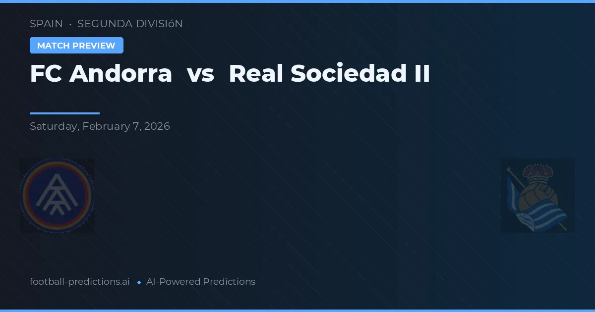 FC Andorra vs Real Sociedad II — pronostic și avancronică meci